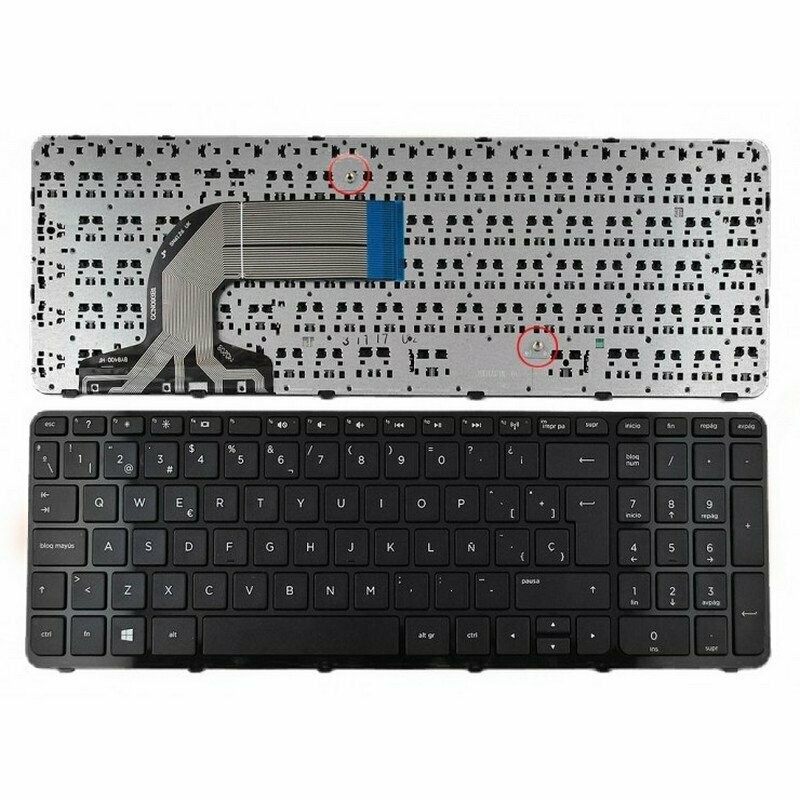 Teclado español negro con marco HP Pavilion 15-E 15-N 250 G3 255 G3 256 G3 719853-071 , 749658-071 , 708168-071