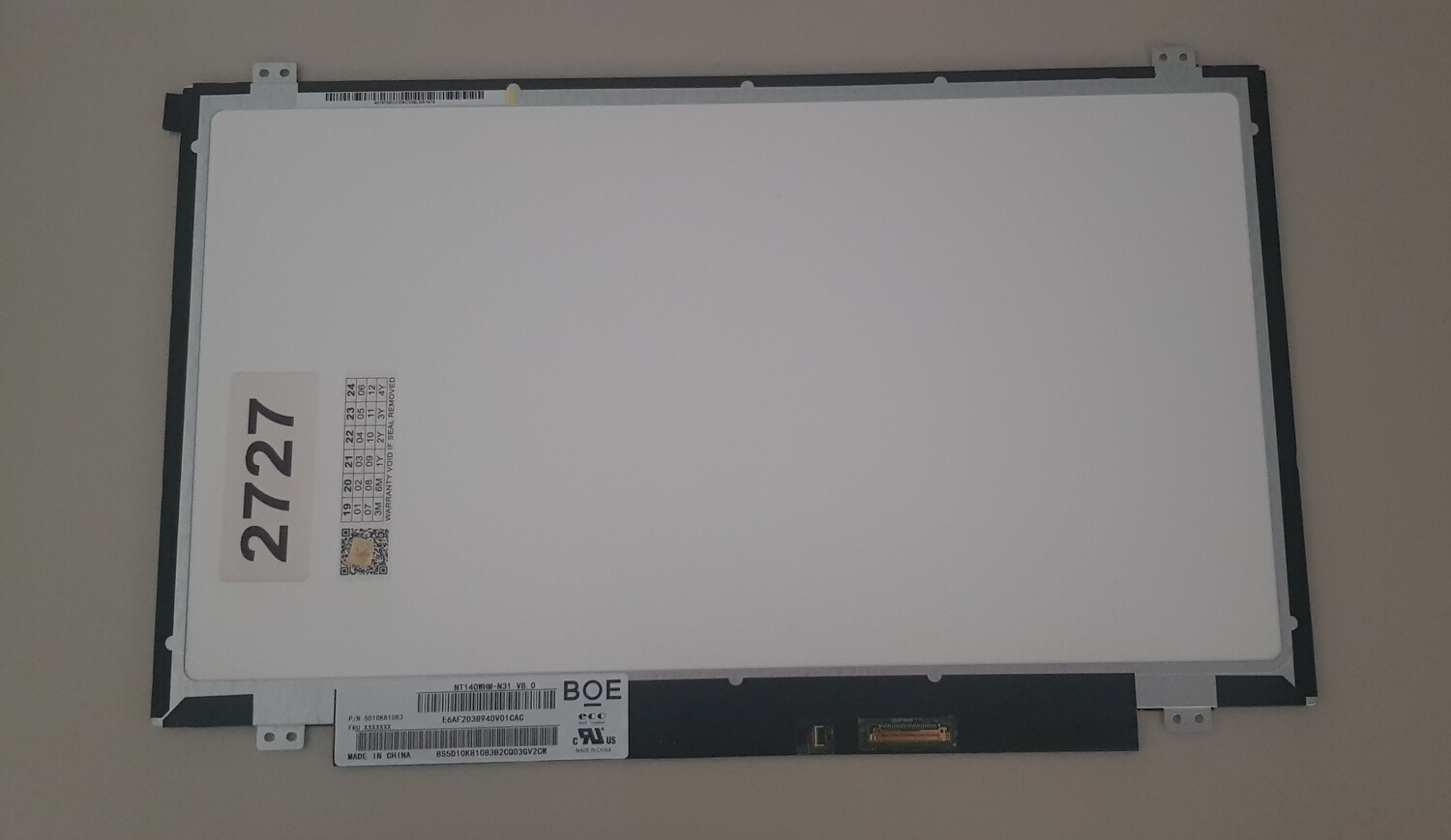 Pantalla 14.0" Slim 30 Pines Mate  HD ( 1366 * 768 )  NT140WHM-N31 V8.0