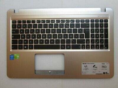 Cover upper (Cubierta superior ) Gold + teclado español Asus F540U 13NB0B01AP0401