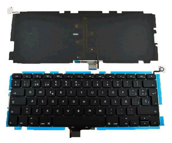 Teclado español negro + backlight para  Apple Mac Macbook Pro  A1278 13" Series   661-5561 , 661-5233