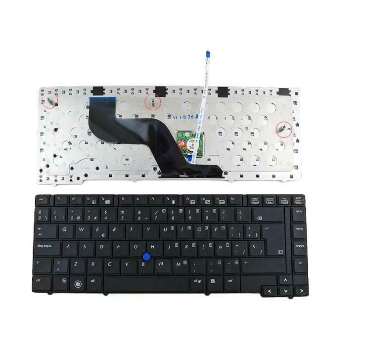 Teclado español negro + pointstick HP EliteBook 8440P 8440W 594052-071, 598042-071