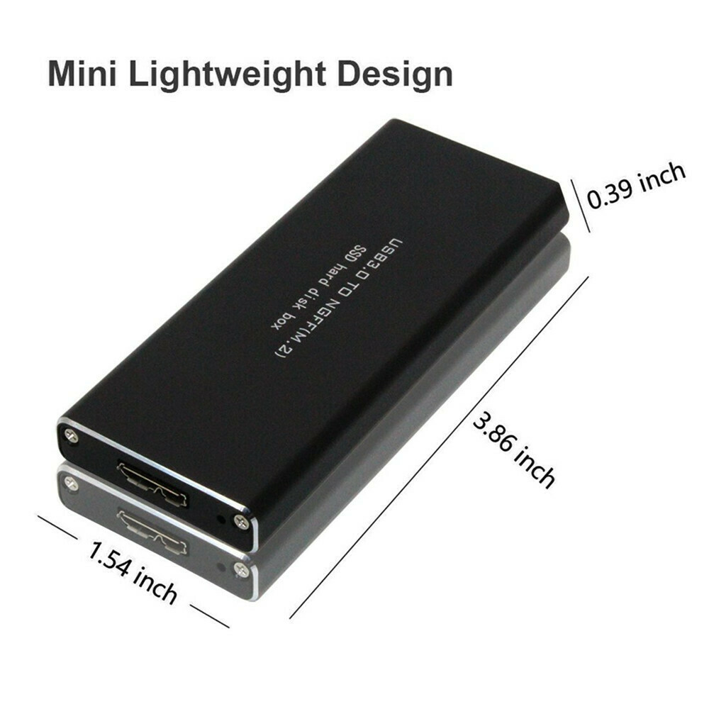 Caja externa  de disco duro M.2 NGFF ( 2230/2242/2260/2280 ) a USB3.0 SSD