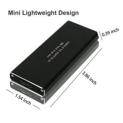 Caja externa M.2 NGFF a USB3.0 SSD carcasa de caja de disco duro de estado sólido