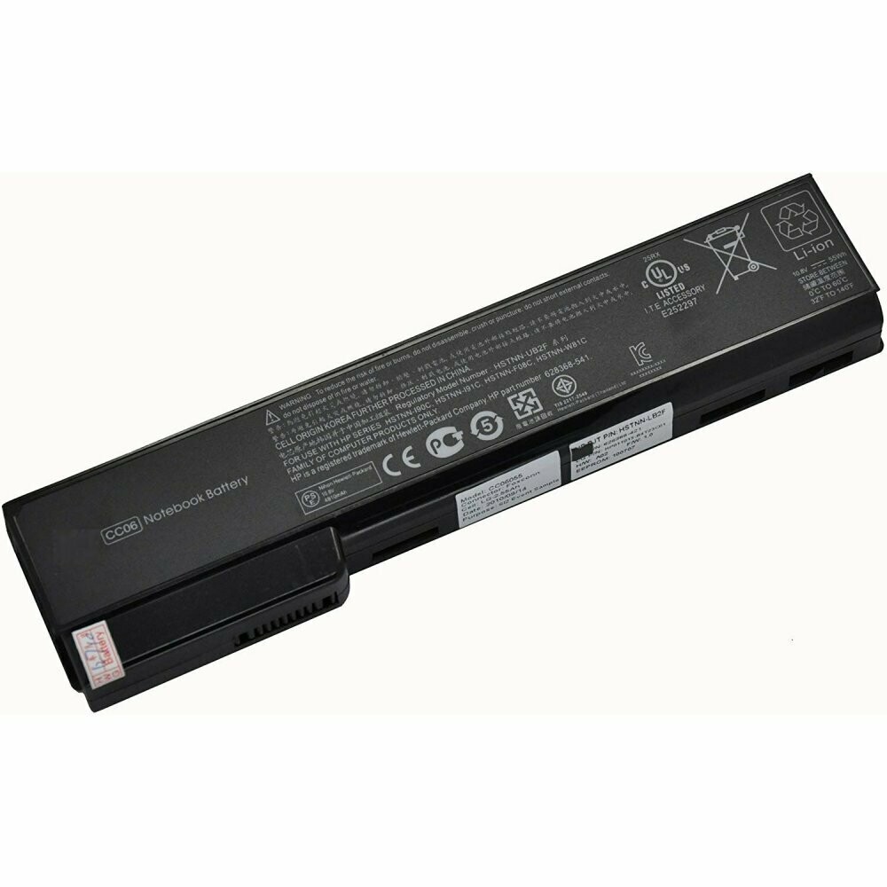 Bateria HP  11.1V  5200mAh  58Wh 8560, 628368-541