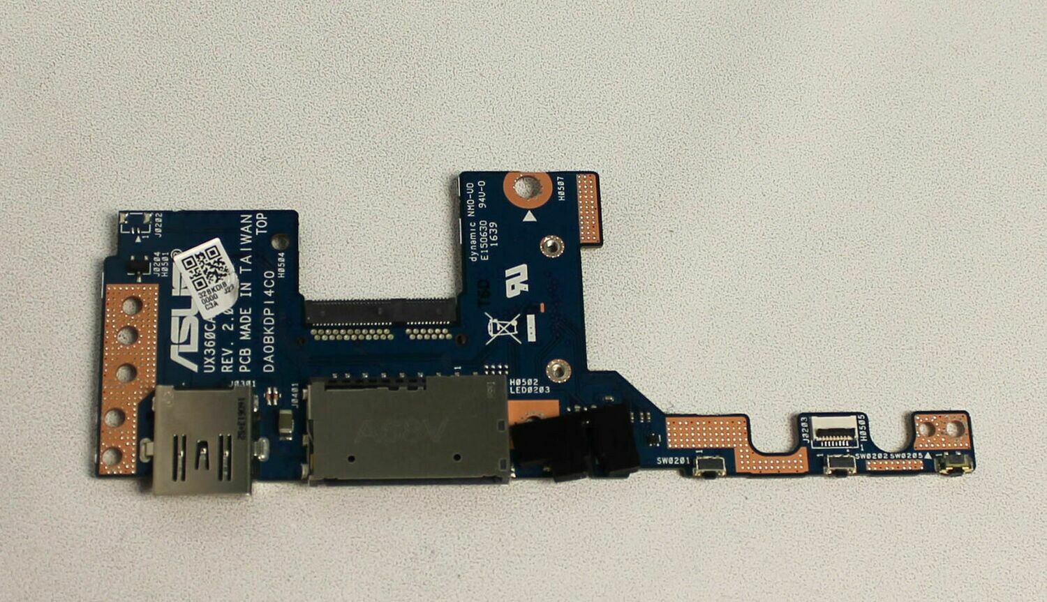 Asus PC Board ( Lector de tarjetas IO USB  ) Zenbook Flip UX360CA Series  90NB0BA0-R10030