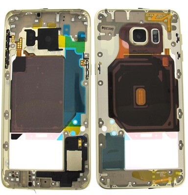 Marco medio para Samsung Galaxy S6 Edge Plus SM-G928F  Plata GH96-09079B