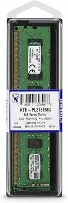 Memoria RAM Kingston 8GB DDR3 1600MHz/s ( PC3-12800 )1 x 8 GB 240-pin DIMM, Verde KTH-PL316E/8G