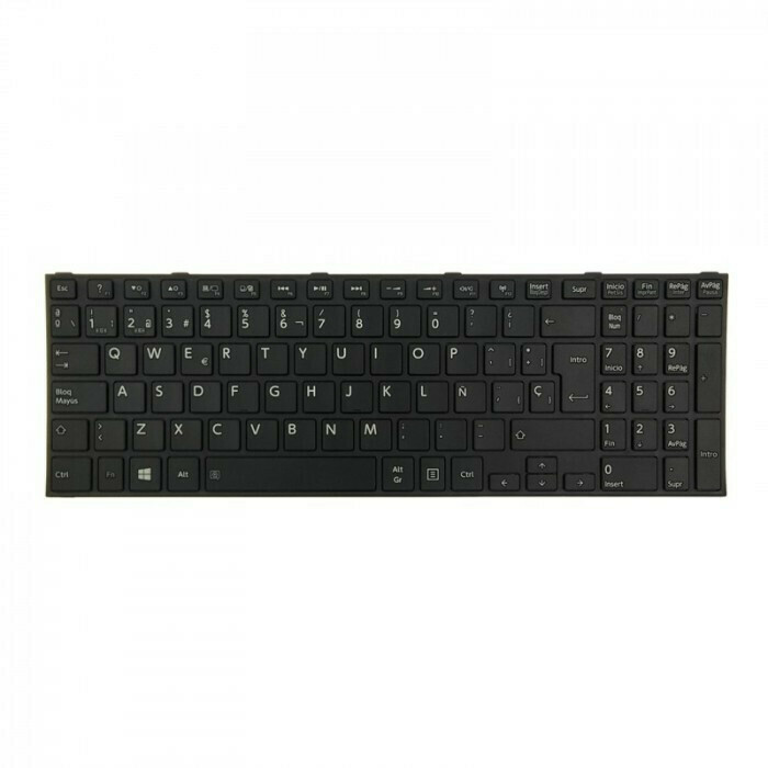 Teclado español negro con Marco Toshiba Satellite C50-B Series,  P000621770 , K000890030 , K000890040