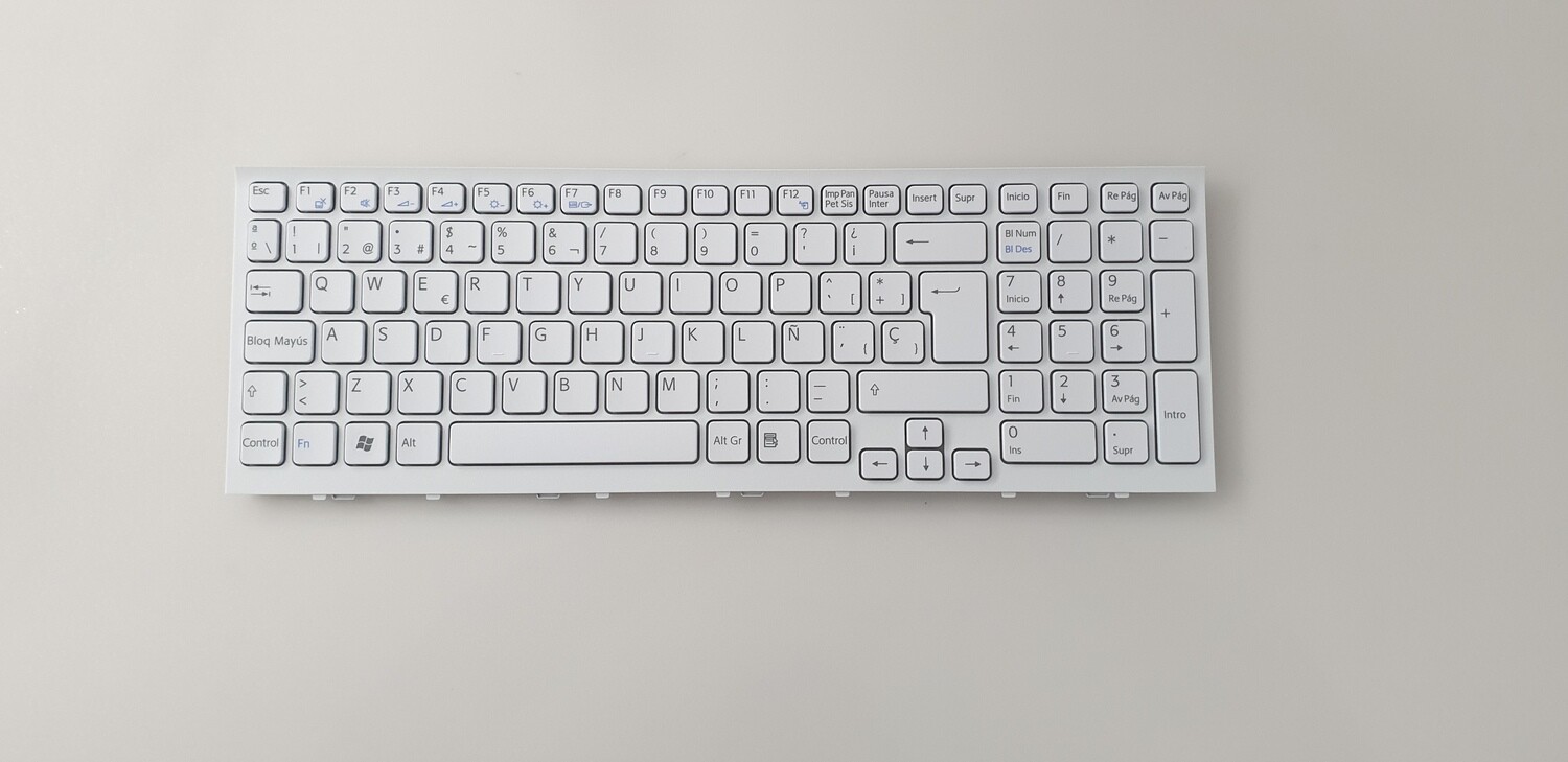 Teclado español blanco Sony Vaio VPC-EL, VPC-EL22FX, VPC-EL22FX/B, VPC-EL24FX  9Z.N5CSW.B0S ,