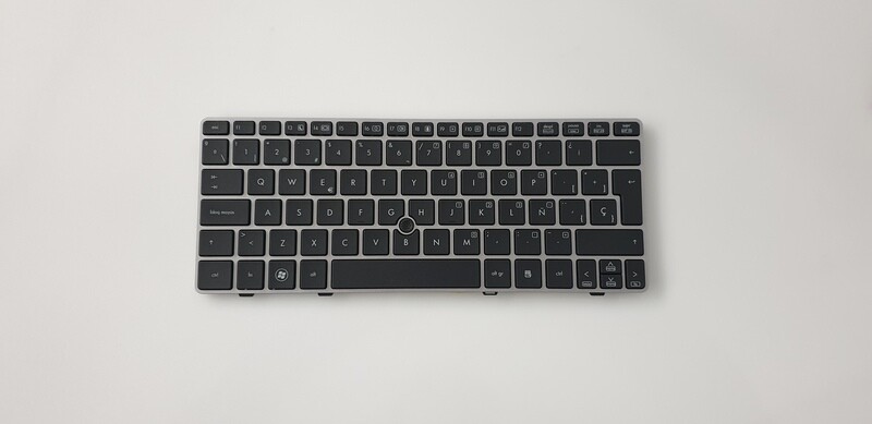 Teclado español negro con marco  HP Elitebook 2560P 2570P Series , 638512-071 6037B0055117 651390-071