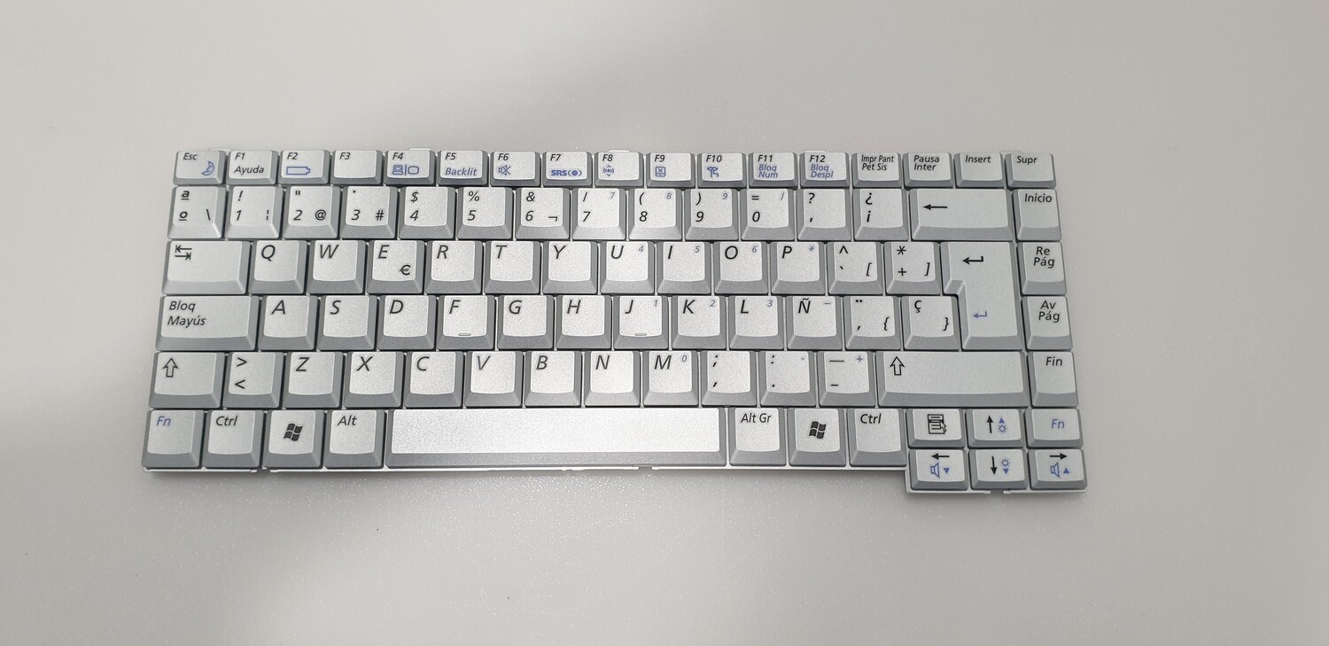Teclado español plata Samsung M50 Series BA59-01597D