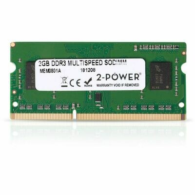Memoria RAM  2-POWER DDR3 2GB MULTISPEED DIMM   (1066/1333/1600 MHz DDR3)  MEM0801A