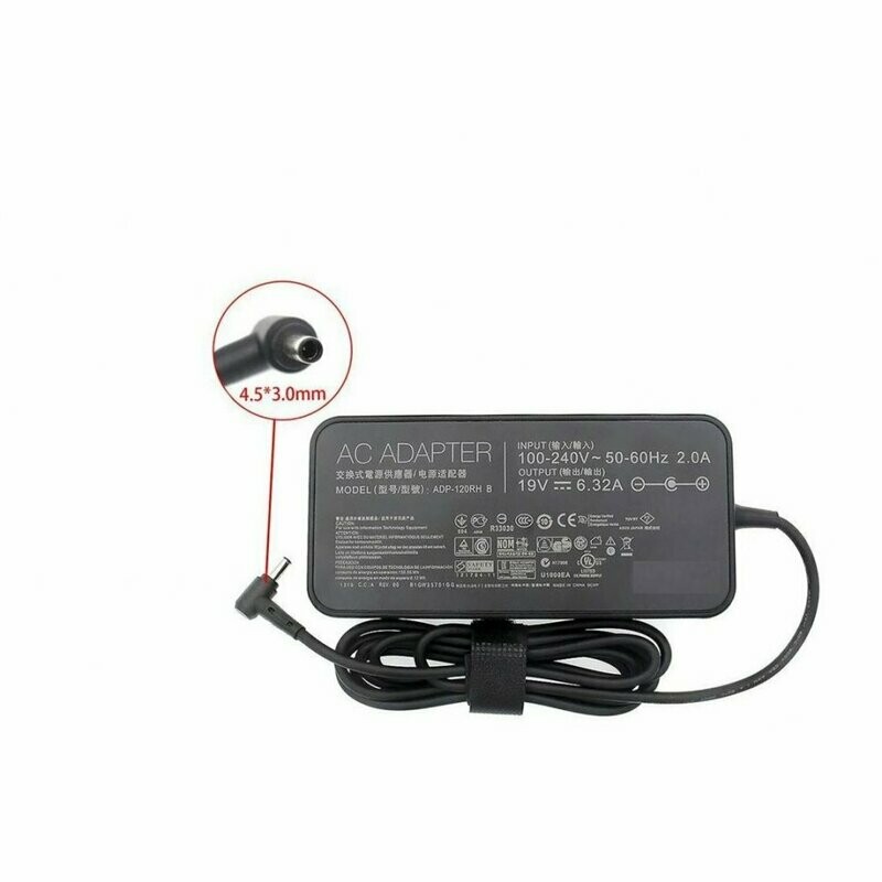 Cargador Original  Asus 19V 6.32A 120W 4.5mm X 3.0mm , PA-1121-28 , ADP-120RH B