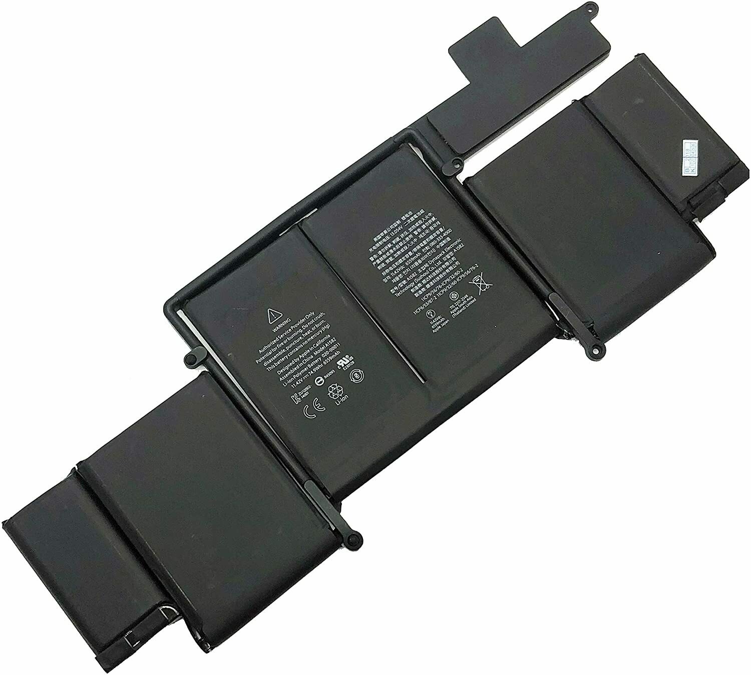 Bateria  Apple Macbook Pro A1502 13.3" 2015 11.42V 6559mAh 74.9Wh A1582