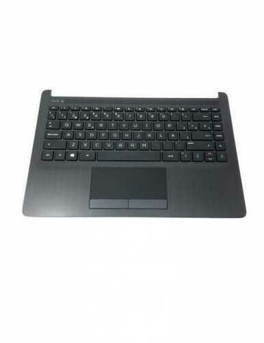 Cover upper (Cubierta superior ) Black / Negro + Teclado Español + TouchPad  HP 14-DK Series  L24818-071