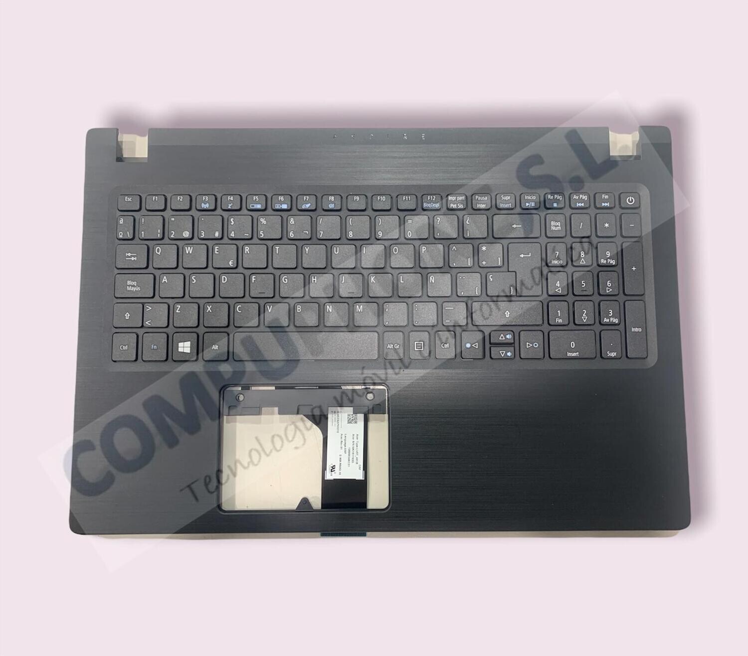 Cover upper (Cubierta superiror) Black + Teclado Español Acer Aspire A315 series - 6B.GNPN7.022