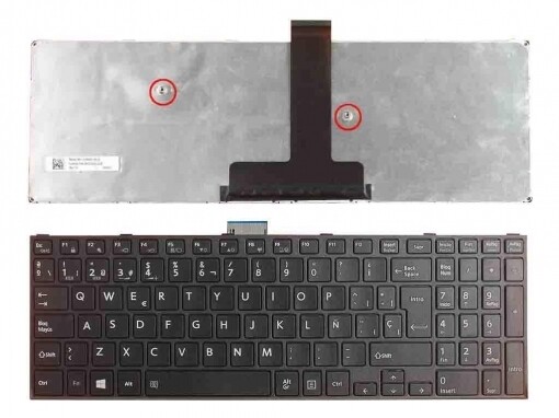 Teclado español negro con Marco toshiba Satellite Pro R50-C Series  MP-14A7600-3561S , G83C000GJ5ZB