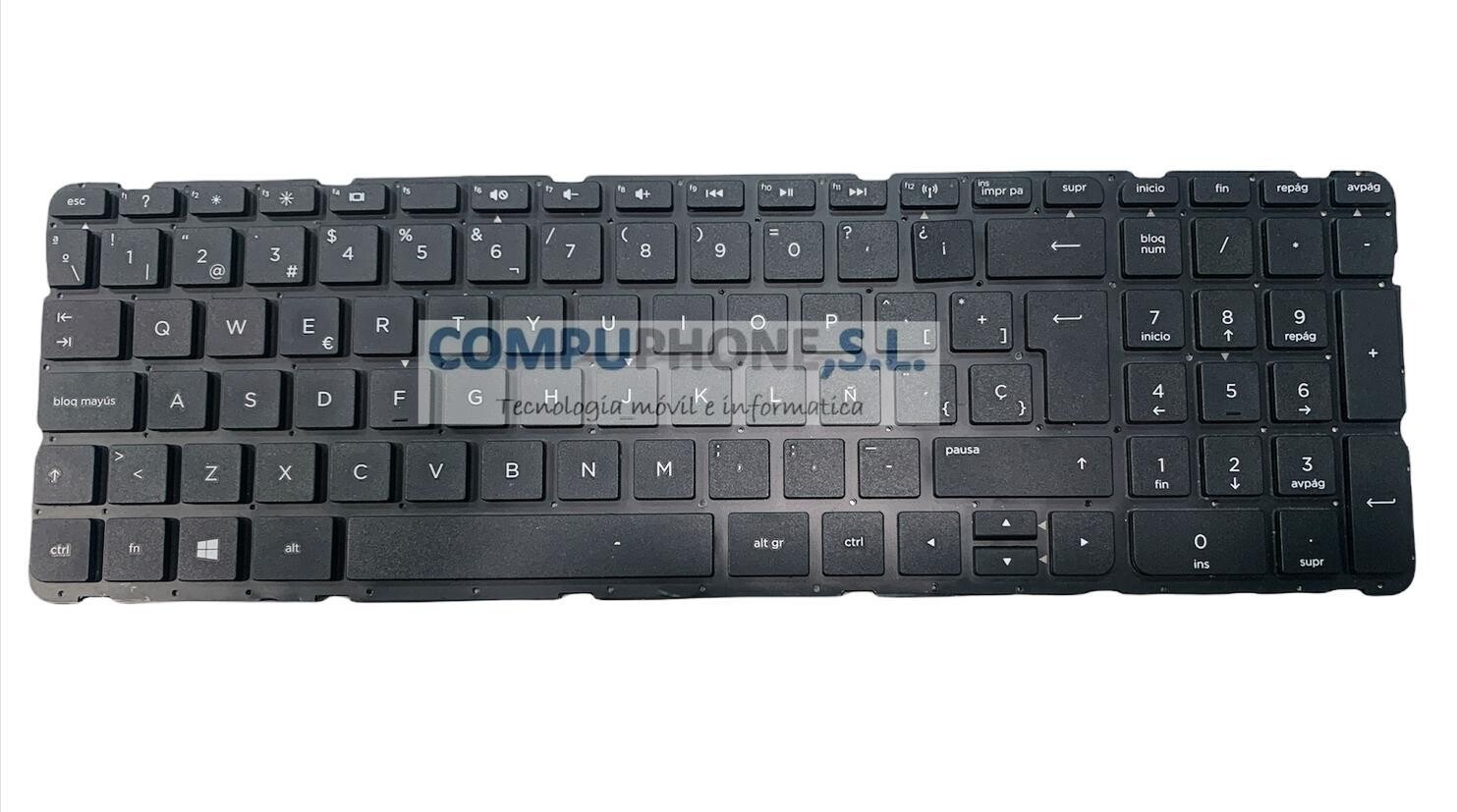 Teclado español negro HP Pavilion 15-E 15-N 250 G3 255 G3 256 G3 9Z.N9HSF.60S
