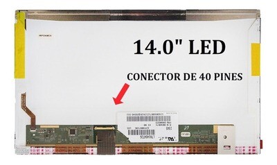 Pantalla  14.0"  40 Pines Mate ( No Brackets ) HD ( 1366 * 768 ) LTN140AT07
