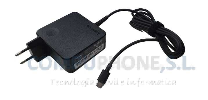 Cargador Original Lenovo Yoga 920-13IKB Series USB Tipo C / USB-C 65W 01FR024 , 01FR026 , 01FR030