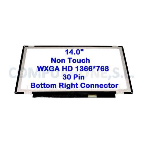 Pantalla  14.0" 30 Pines Mate ( No Brackets ) 315 mm HD ( 1366 * 768 ) NT140WHM-N44 V8.0