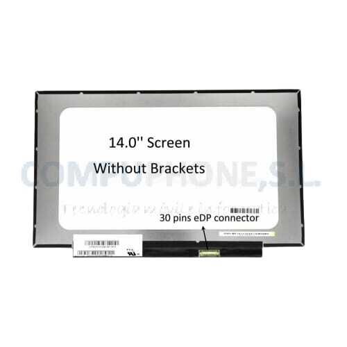 Pantalla 14.0" Slim 30 Pines  Mate ( No brackets ) FHD ( 1920 * 1080 )  B140HAN03.J, B140HAN03 J, B140HAN03