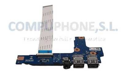 Placa USB + Audio + Power Button + Flex HP PAVILION 17-ab 17-AB051SA series DAG37ATB8D0 , 857470-001