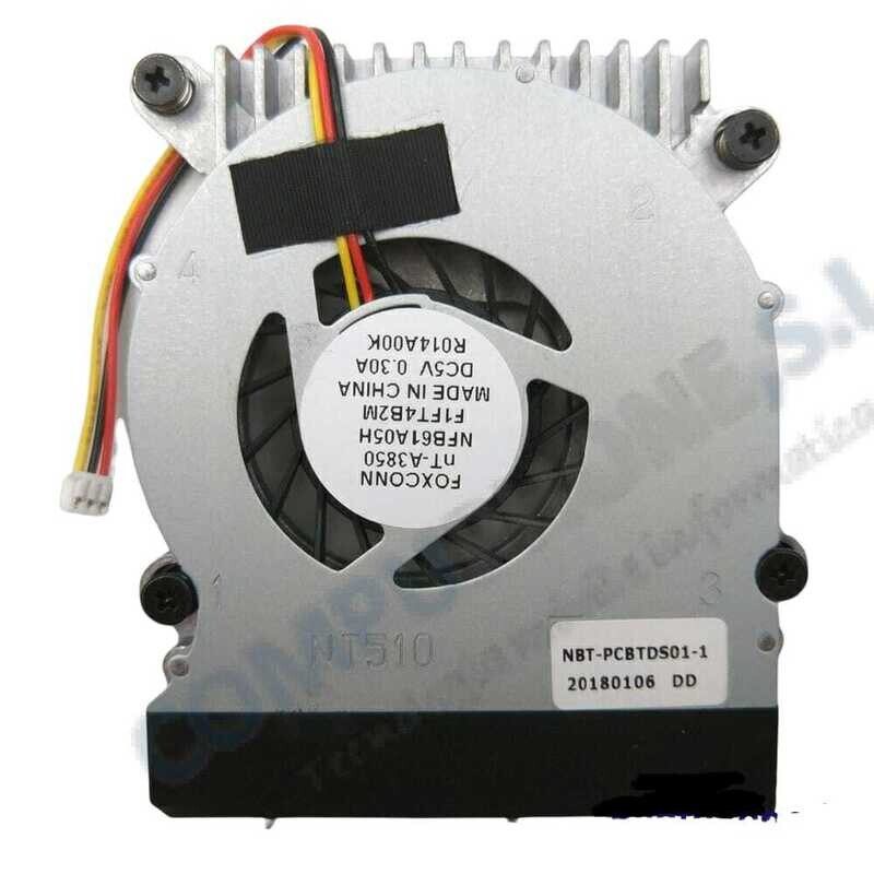 Ventilador CPU Foxconn Haier mini2 NT-A3850 , NFB61A05H , F1FT4B2M , NBT-PCBMS01-1