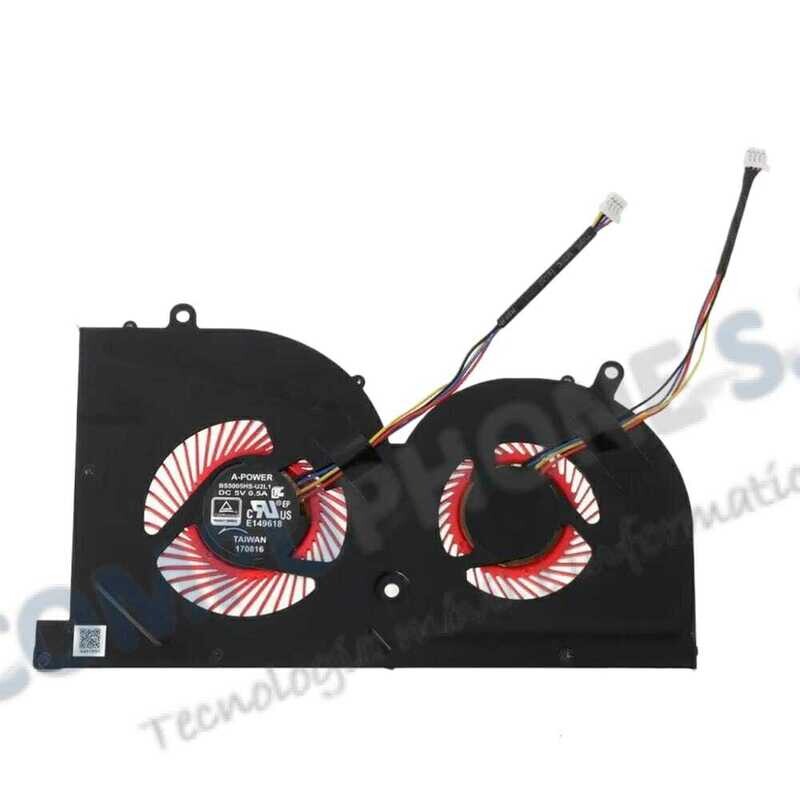 Ventilador CPU (R) MSI GS63 GS63VR GS73 GS73VR 6RF 7RF Stealth Pro
Series BS5005HS-U2L1