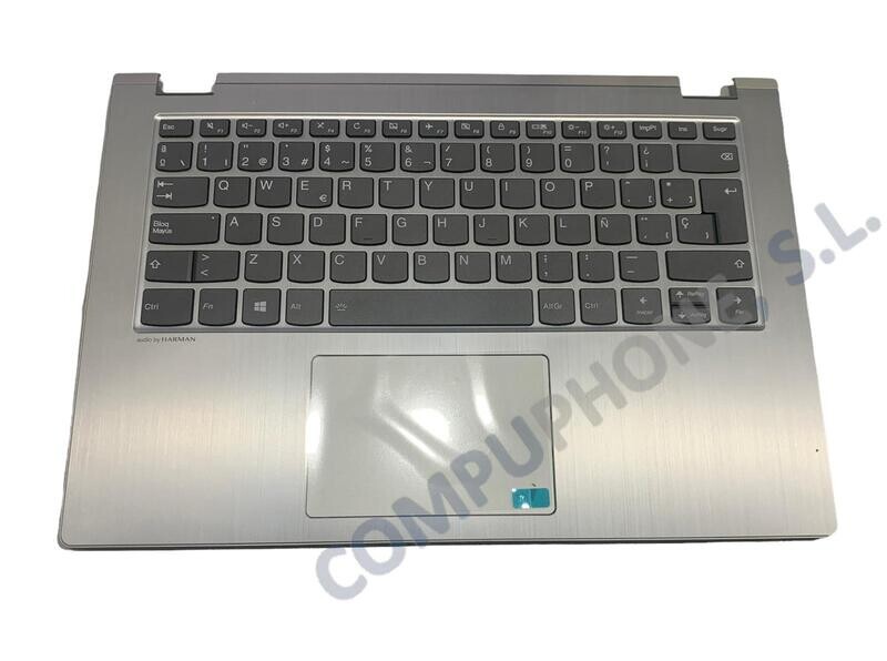 Cover upper (Cubierta superior ) Silver + Teclado Español + TouchPad  Lenovo Yoga 530-14ikb 5CB0R08870