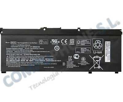 Bateria HP Pavilion Gaming 15-CX 15T-CX Series 11.55V 4550mAh 52.5Wh SR03XL , HSTNN-DB8Q , L08855-855 ,  SR04XL , HSTNN-DB7W , 917724-855