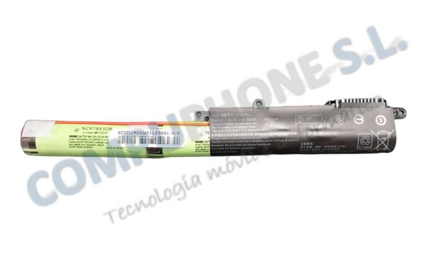 Bateria para Asus X540 Series 10.8V 3200mAh 36Wh  A31N1519 ,  0B110-00390000 , 0B110-00390100