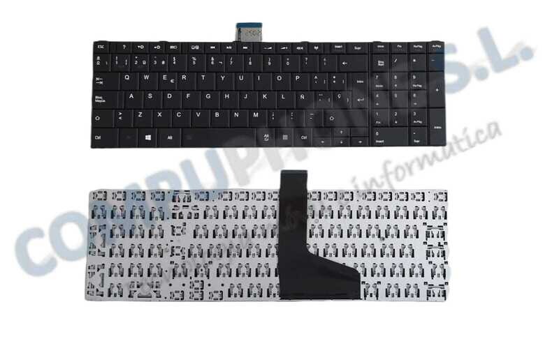 Teclado español negro Toshiba Satellite C50-A Series H000054400 ,  MP-11B96E0-528B , 9Z.N7TSV.80E , 6037B0085012