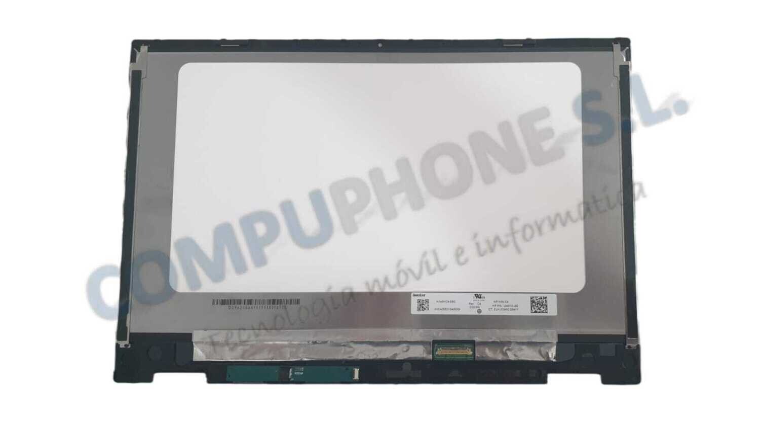 Modulo LCD 14.0" 30 Pines FHD 1920 * 1080 con Marco + Placa Táctil  ( Non - PEN ) HP Pavilion X360 14-DW Series L96515-001 , L96484-001