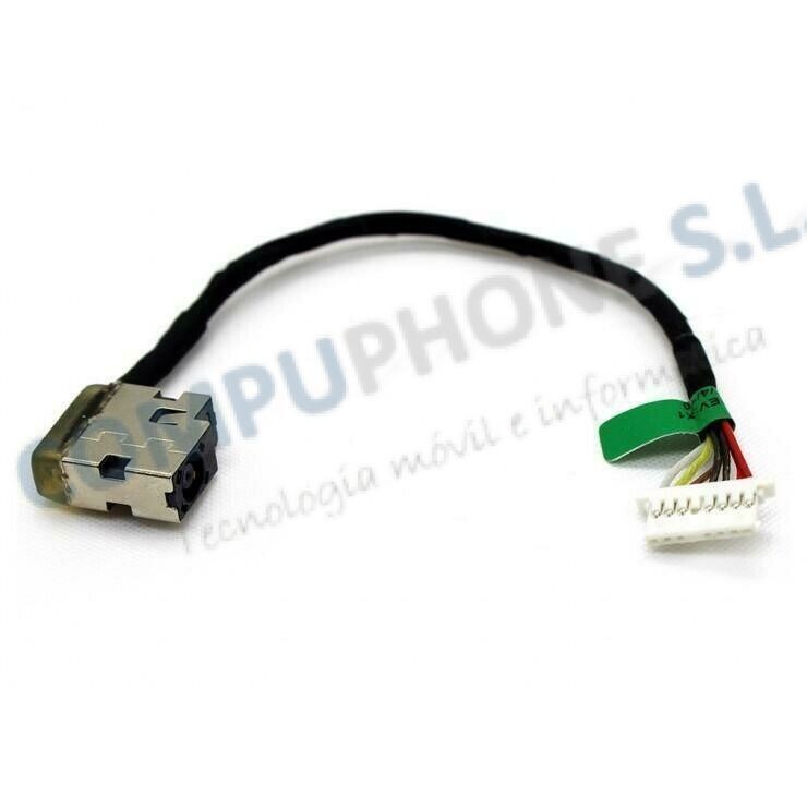DC Power Jack​ con cable 11.5cm 8 pines 90W para HP Pavilion 15-AC 799736-Y57, 799736-S57