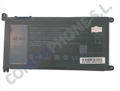 Bateria Dell Inspiron 15 5565 Series 11.4V 3500mAh 42Wh Y3F7Y , WDX0R 3CRH3 , T2JX4 , FC92N
