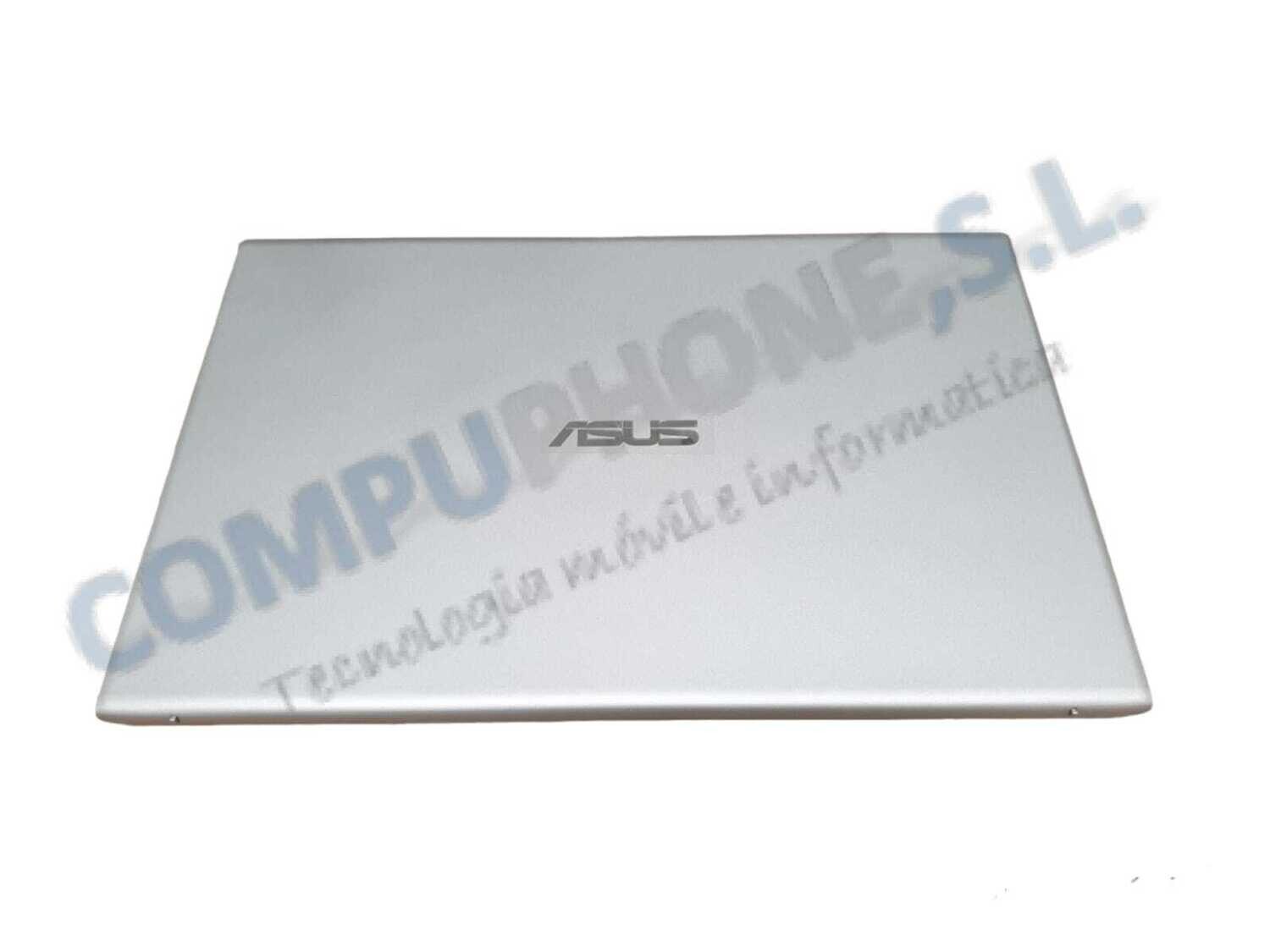 Cover Top LCD (Tapa Superior) Silver +  Marco Frontal Black para Asus vivobook X512F // X512UF 90NB0KA3-R7A010 , 90NB0KA3-R7B011