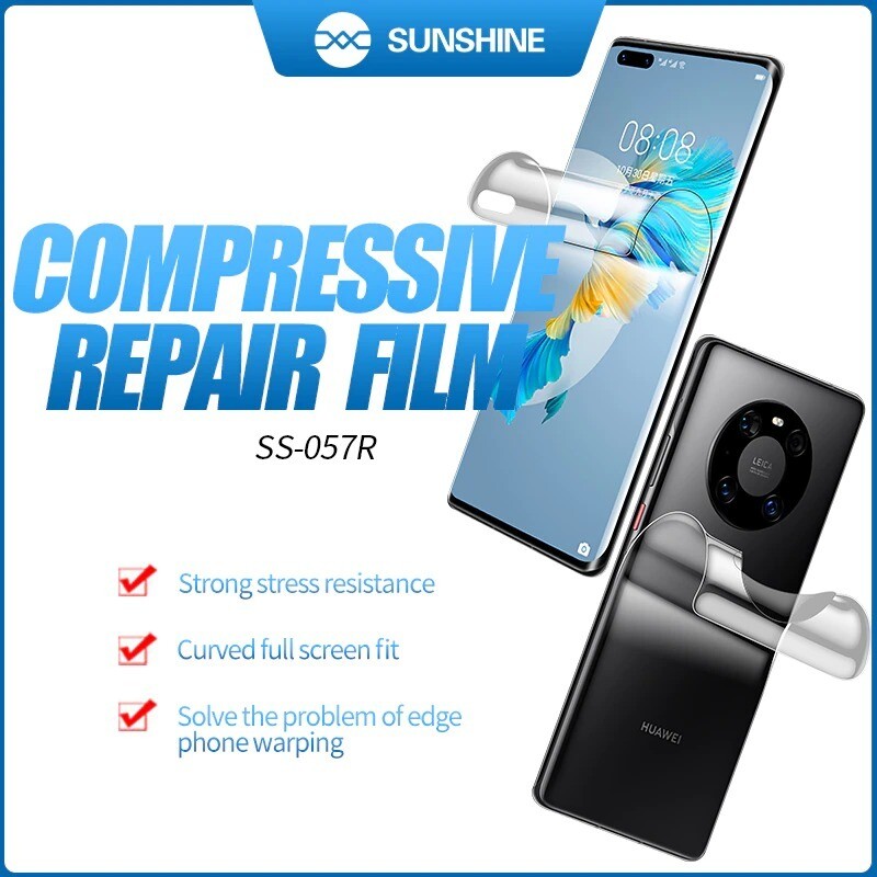 Hidrogel flexible Sunshine HD, 50 SS-057R , para máquina de corte de película automática de la serie SS-890C , pantalla de teléfono móvil, corte de película frontal