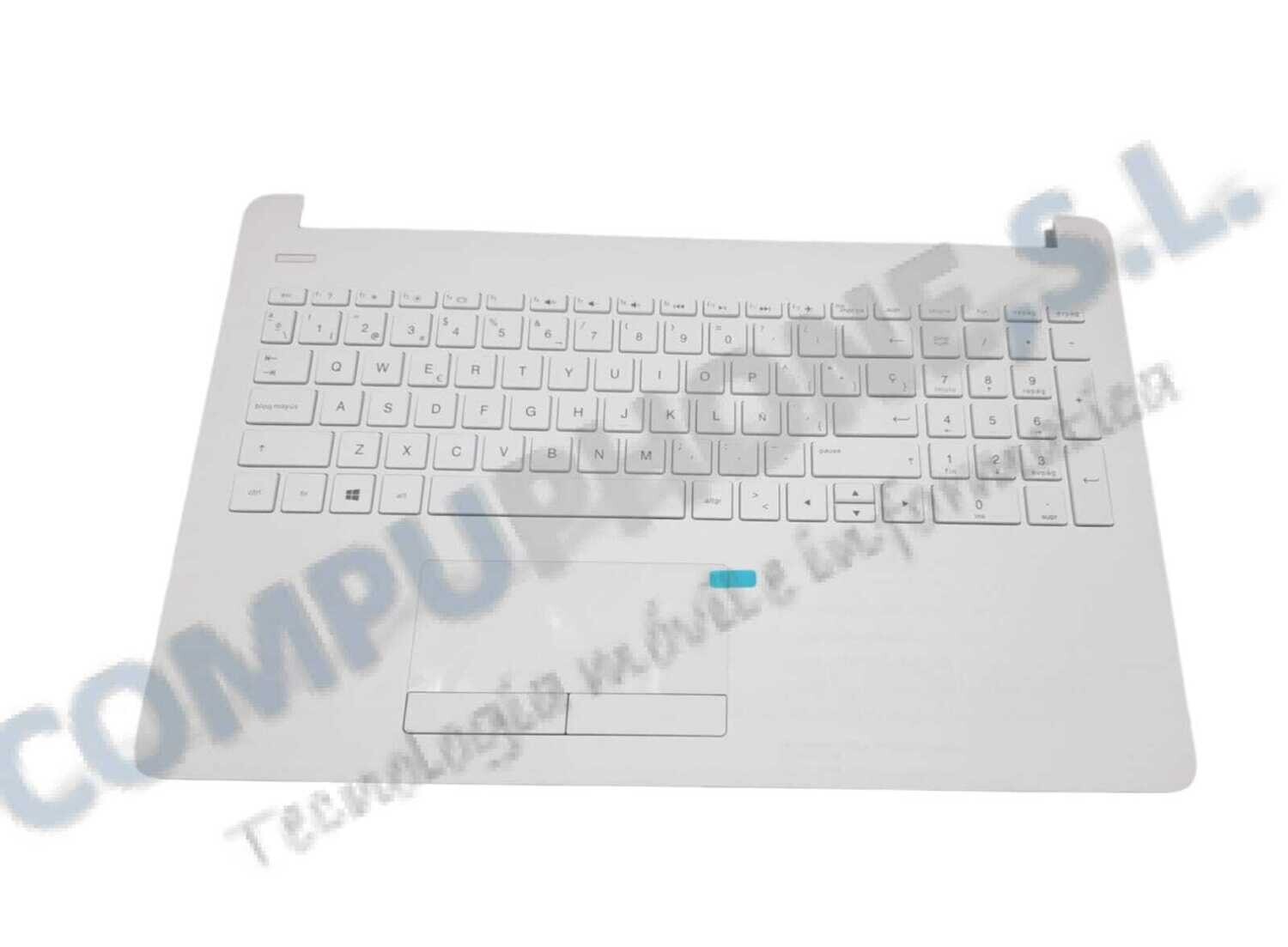Cover upper ( Cubierta superior ) Blanco + Teclado Español + Touchpad  HP 15-BW 15-BS 15-BR Series 925009-071 , V162602FS1 SP , PK132045C17
