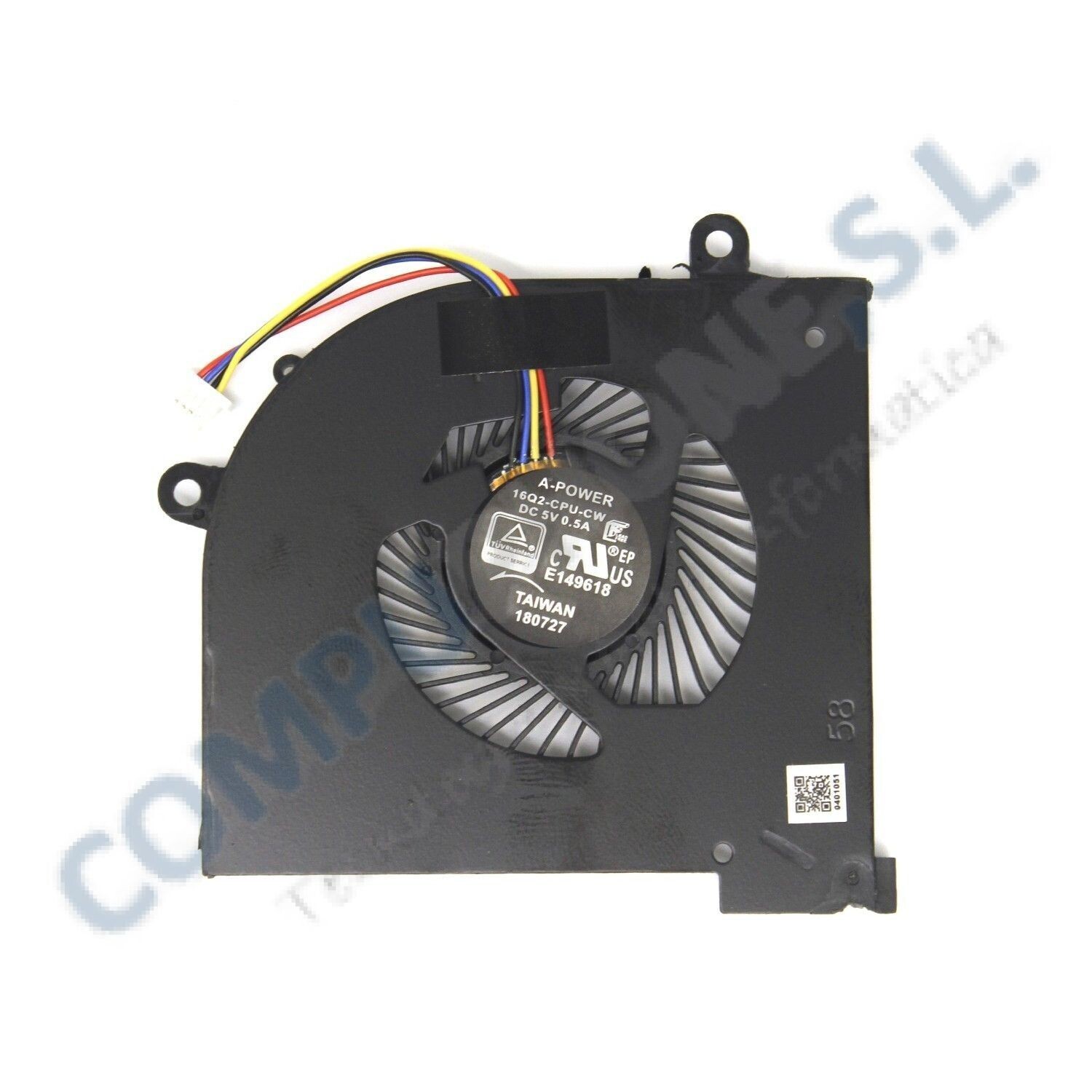Ventilador CPU MSI GS65 Stealth 8SE 8SF 8SG 8RF 8RE Series 16Q2-CPU-CW BS5005HS-U2L1