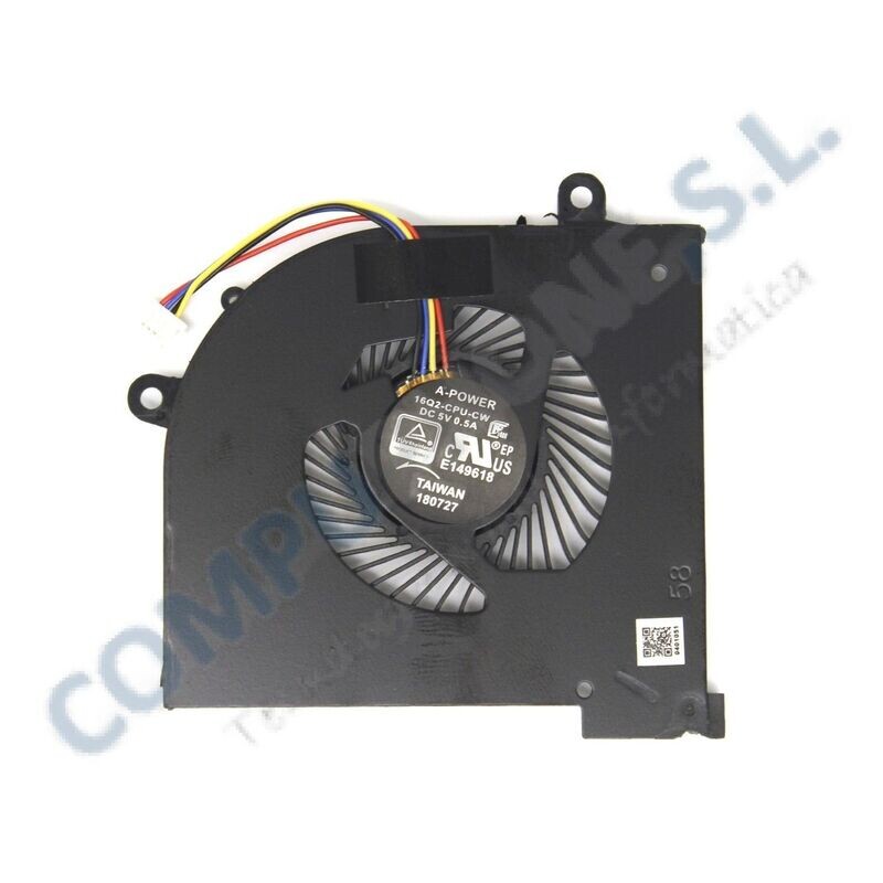 Ventilador CPU MSI GS65 Stealth 8SE 8SF 8SG 8RF 8RE Series 16Q2-CPU-CW BS5005HS-U2L1