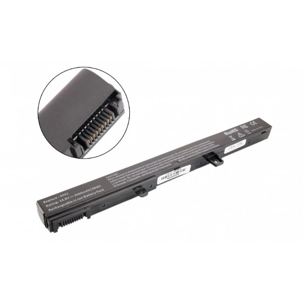 Bateria compatible para  Asus X451CA Series 11.25V 2850mAh , 33Wh , A31N1319 , 0B110-00250600 , 0B110-00250100