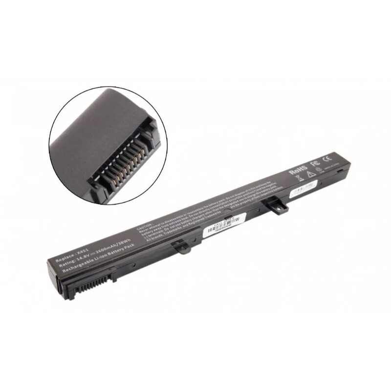 Bateria compatible para  Asus X451CA Series 11.25V 2850mAh , 33Wh , A31N1319 , 0B110-00250600 , 0B110-00250100
