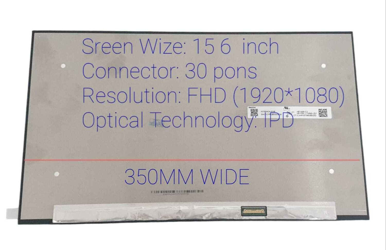 Pantalla 15.6" 30 Pines Mate FHD ( 1920 * 1080 IPS ) 350mm N156HCA-E5B Rev.C1 , N156HCA-E5B
