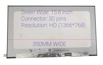 Pantalla 15.6" 30 Pines Mate ( No brackets ) 350mm HD ( 1366 * 768 ) N156BGA-E53 Rev.C1 , N156BGA-E53