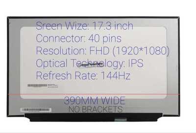 Pantalla 17.3" 40 Pines Matte ( No brackets ) FHD ( 1920 * 1080 IPS ) 144Hz B173HAN04.9