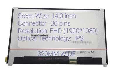 Pantalla 14.0" 30 Pines Mate 320mm FHD ( 1920*1080 IPS ) B140HAN03.3 HW0A , B140HAN03.3