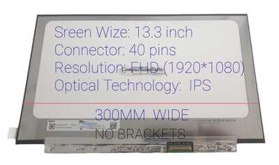 Pantalla 13.3" Slim 40 Pines Mate ( No brackets )  FHD ( 1920 * 1080 IPS )  N133HCN-EA1 Rev.C2, N133HCN-EA1, L37861-J32