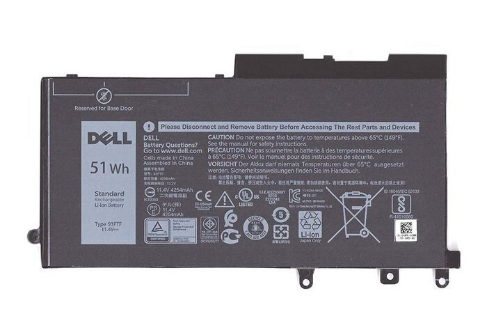 Bateria Original Dell Latitude 5480 5488 Series 11.4V 4254mAh 51Wh 93FTF D4CMT , 083XPC , 4YFVG
