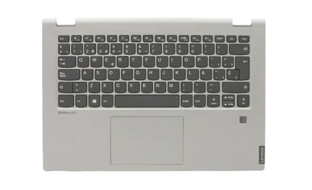 Cover upper (Cubierta superior ) Gris + teclado Español + TouchPad  Lenovo C340-14IML (ideapad) - Tipo 81TK 5CB0S17520 , FRU5CB0S17520